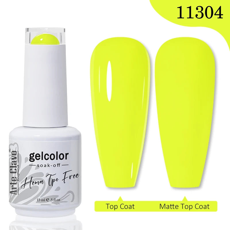 Arte Clavo TPO HEMA FREE Top Quality Discount Price 131 Colors Nail Gel Polish New Formula Nail Gel 15ml Bottle UV Gel Varnish