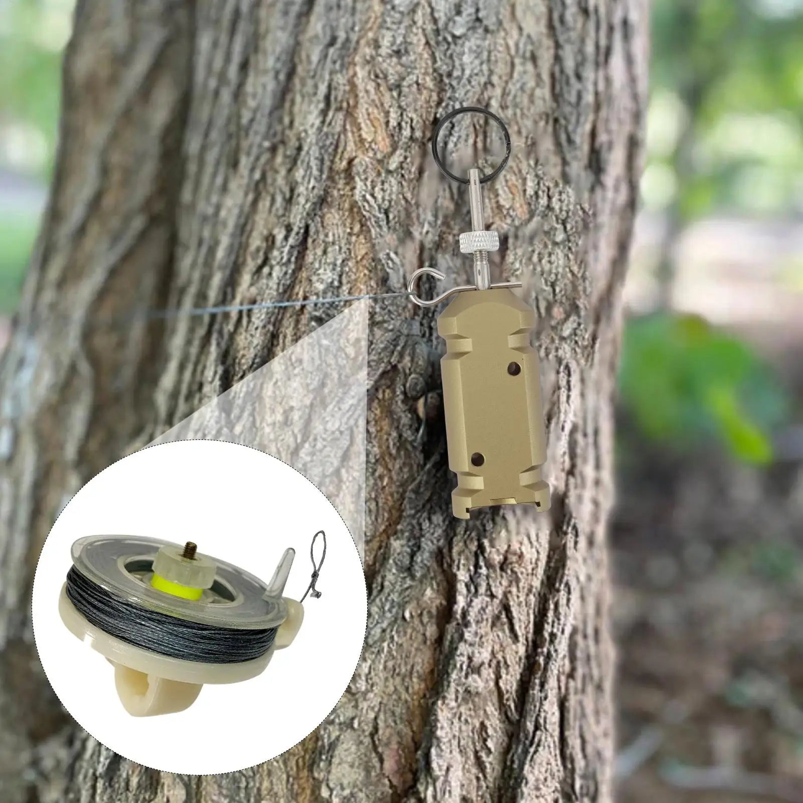Trip Wire Security Alarms Trip Wire 82ft Weatherproof Camping Accessories Security System for Defense Hunting Traps Survival