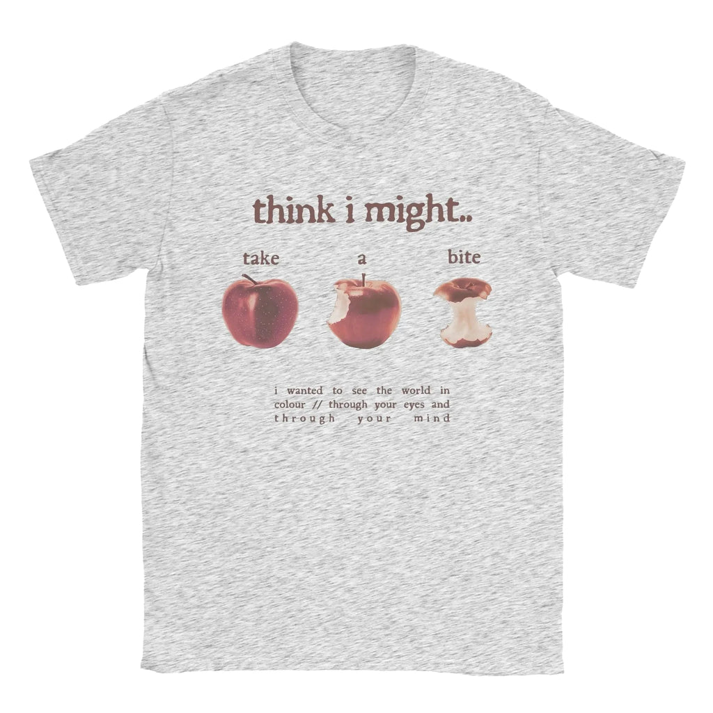 Take A Bite T Shirt Women Clothing Fashion Short Sleeve Round Collar Tees Trendy T-Shirt Casual Women Clothes