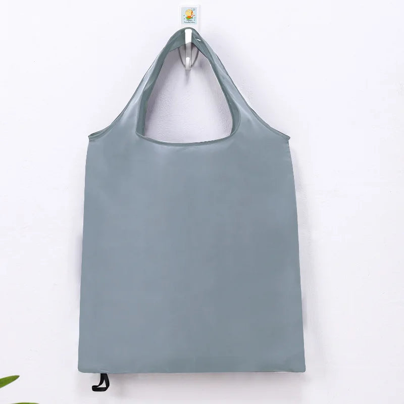 Foldable Shopping Bag Reusable Travel Grocery Bag Eco-Friendly One Shoulder Handbag For Travel Cartoon Cactus Printing Tote Bag