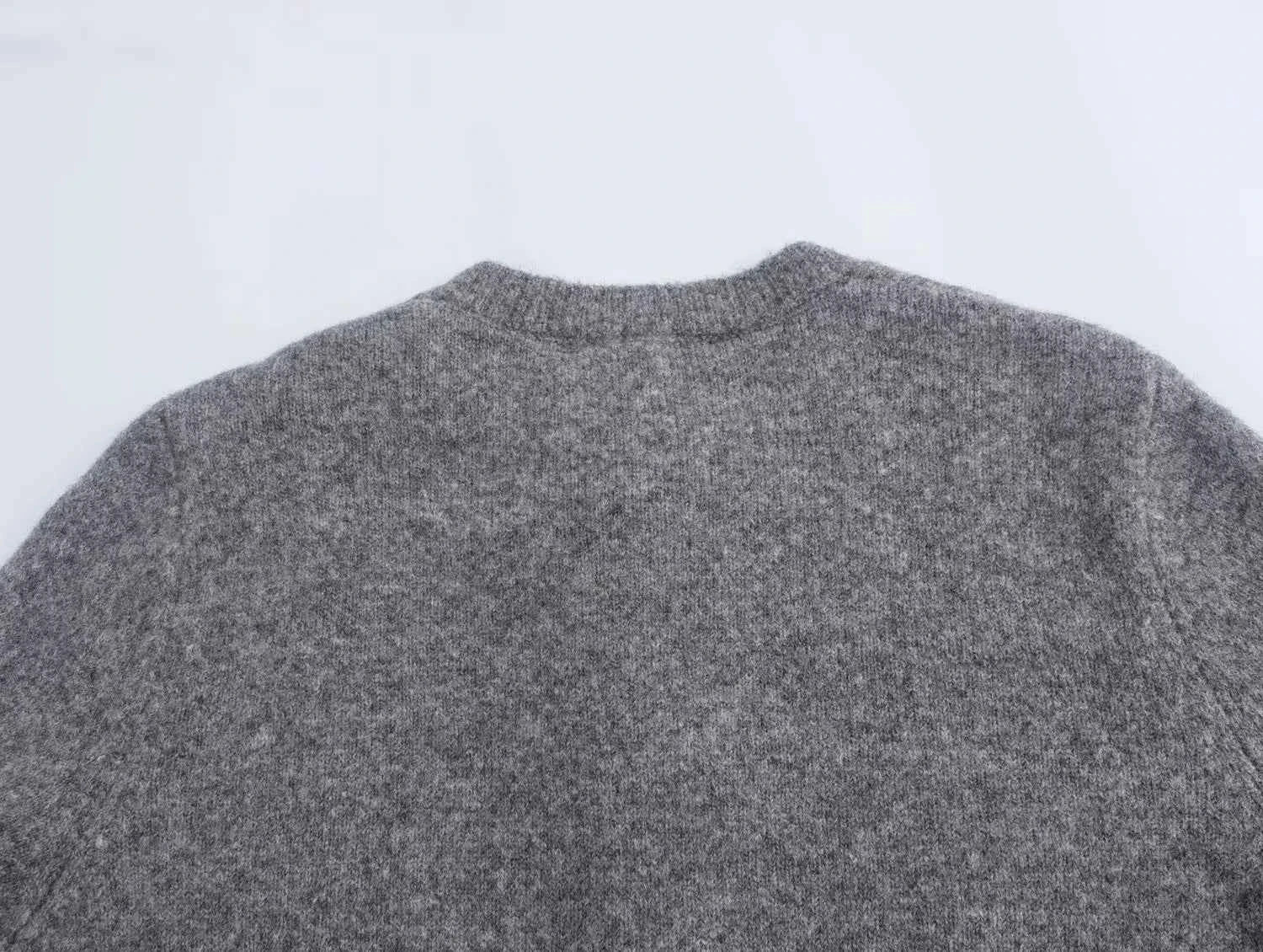 HXAO Sweater Cardigans Ruffle Long Sleeve Knitted Cardigan For Women Autumn Bolero Knitwears Button-Down Bluey Gray Cardigan