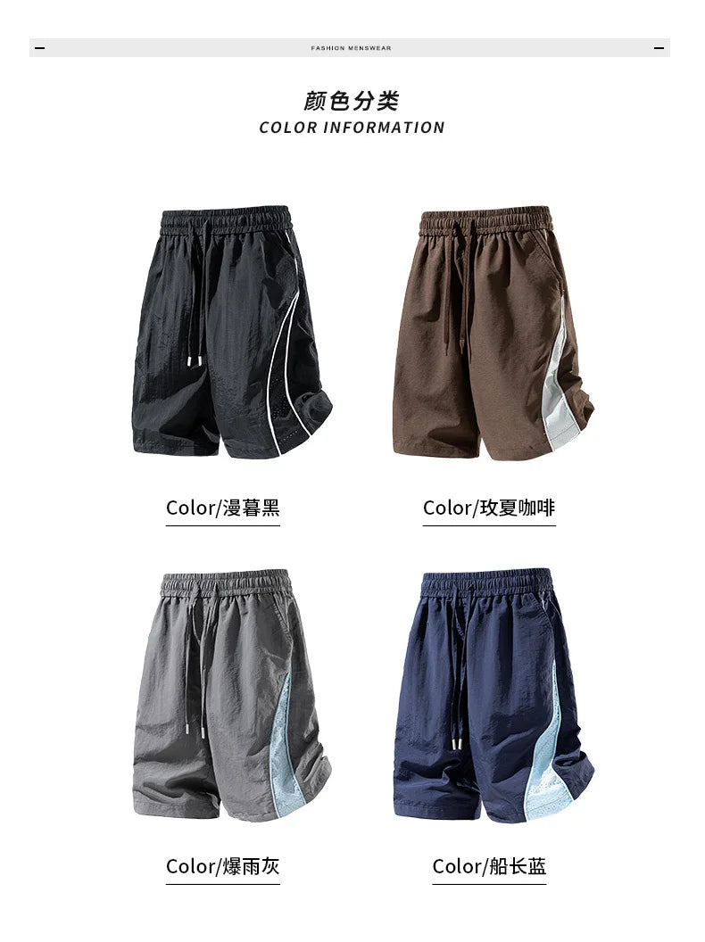 Summer men's streetwear casual and cargo shorts hommes Outdoor Gym Joggers Sports running basketball  shorts menswear clothing