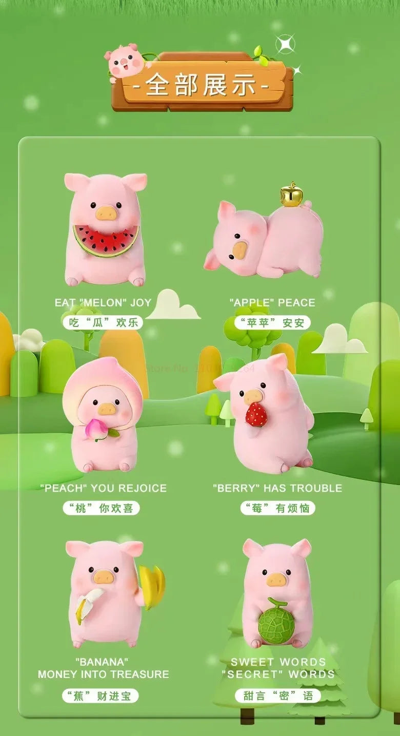 Genuine Cute Pig Fruit Series Trendy Toys, Toys, Birthday Gifts, Creative Cartoon Piggy Handmade Blind Box