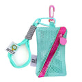 Mesh Cosmetic Bags Cute Women Small Lipstick Makeup Storage Pouch Data Line Key Earphone Organizer Case Square Toiletry Bag