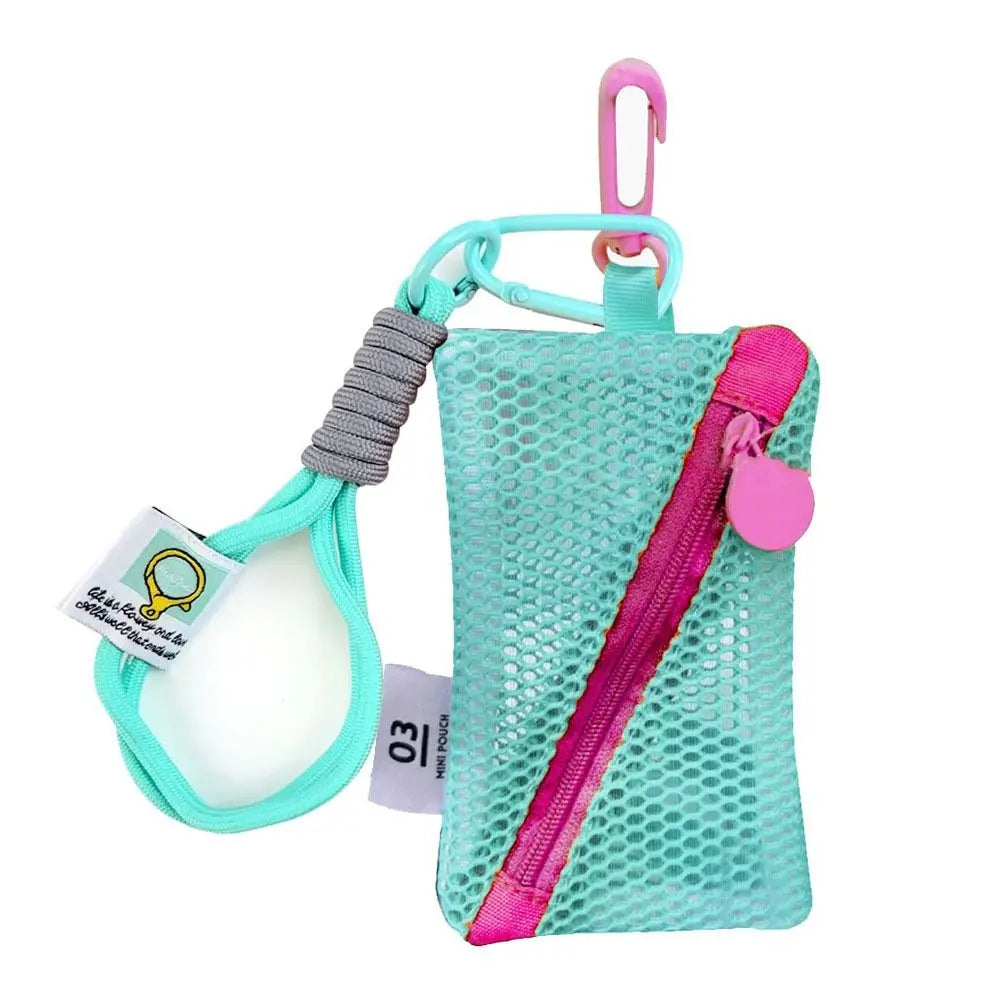 Mesh Cosmetic Bags Cute Women Small Lipstick Makeup Storage Pouch Data Line Key Earphone Organizer Case Square Toiletry Bag