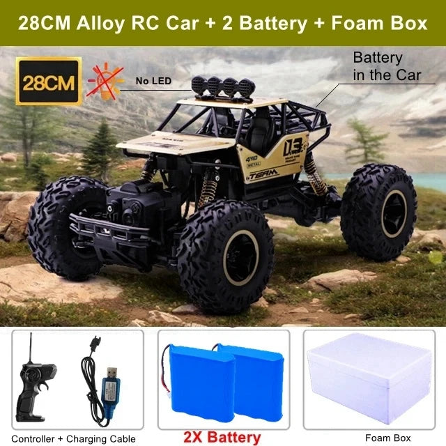 Oike RC Car Remote Control Climbing Vehicle Outdoor All Terrain 4X4 Off-road Trucks Rock Climber 4WD Buggy Racing Drift Cars Toy