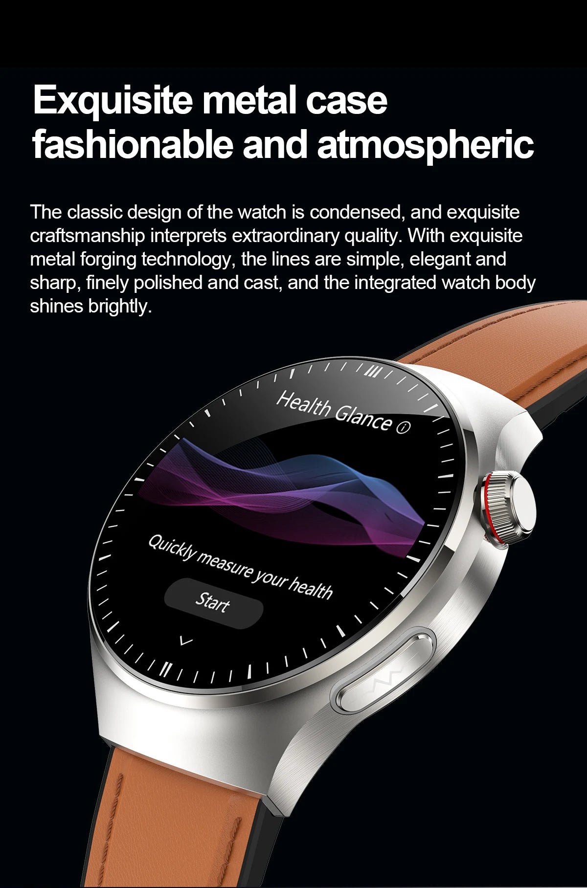 2025 High precision ECG Uric Acid Blood Fat Smart Watch Men Body Fat Blood pressure Heart rate Pulse Health  Watches