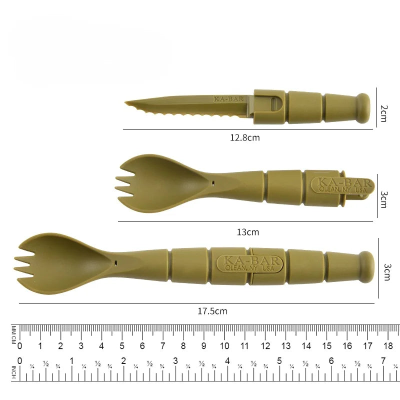Outdoor small tools, tactical forks and spoons, EDC mini supplies, outdoor multi-functional tools
