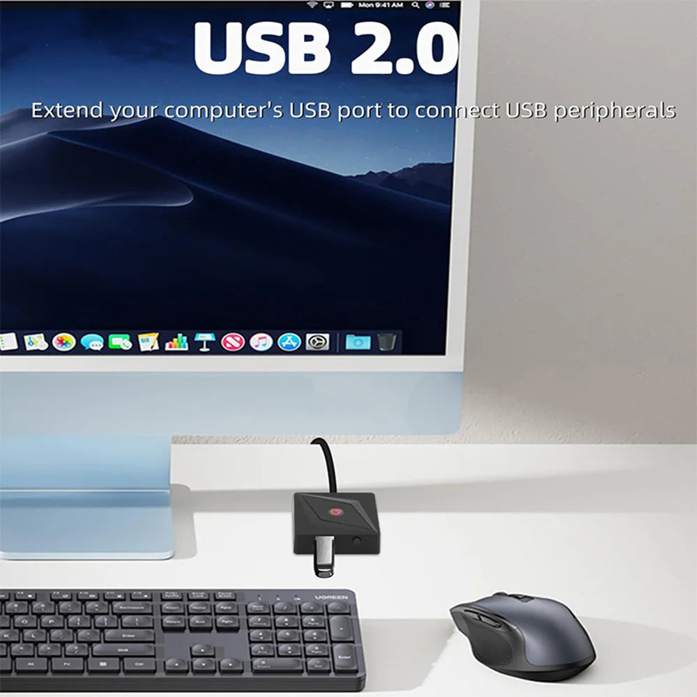 1.7m Computer External Switch +Restart+USB 2.0 PC Desktop Computer Power Control Cable USB Ports External Mouse Keyboard U Drive