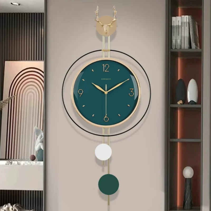 Corner Modern Wall Clocks Aesthetic Bedroom Luxury Kitchen Wall Clocks Nautical Nordic Horloges Murales Home Decor Items