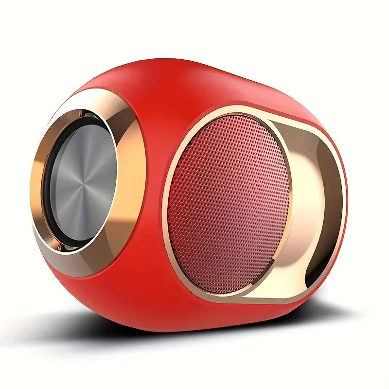 Red Color Portable Bluetooth Speaker Waterproof With Deep Bass
