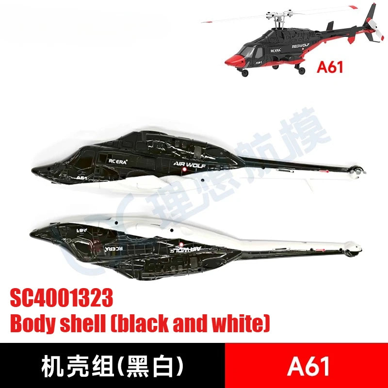 RC ERA A61 RC Helicopter Simulation Original Spare Parts Complete Set Chassis Main Frame Remote Control Blade Receiver Motor