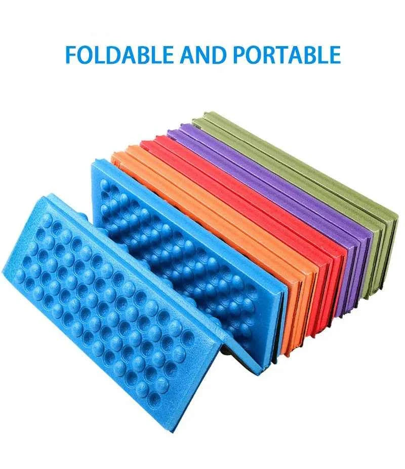 Honeycomb Massage Mat Fold XPE Cushion Outdoor Hiking Camping Training Park Foldable Pillow Picnic Sitting Moisture-proof Pad