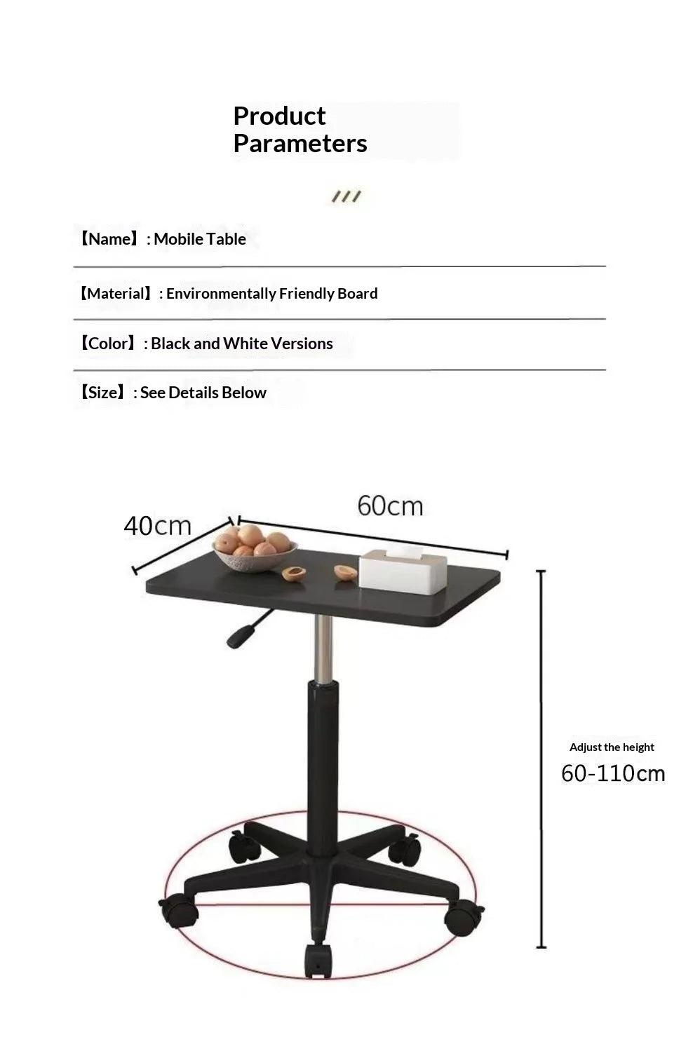 Height Adjustable Standing Computer Desk Mobile Sit Stand Foldable Laptop Table Home Office Study Bedroom Kids Computer Desk