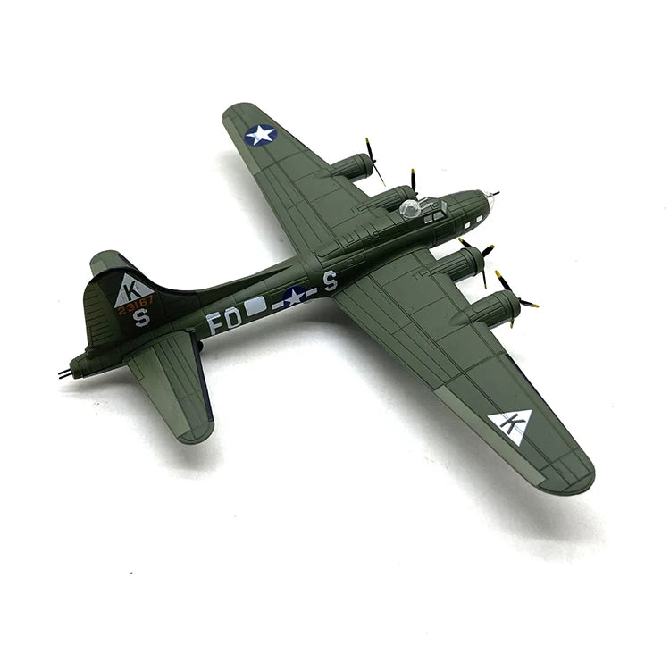 JASON TUTU 1/144 Scale American Boeing Flying Fortress B-17 Model Aircraft Adult Children Toys for Display Show