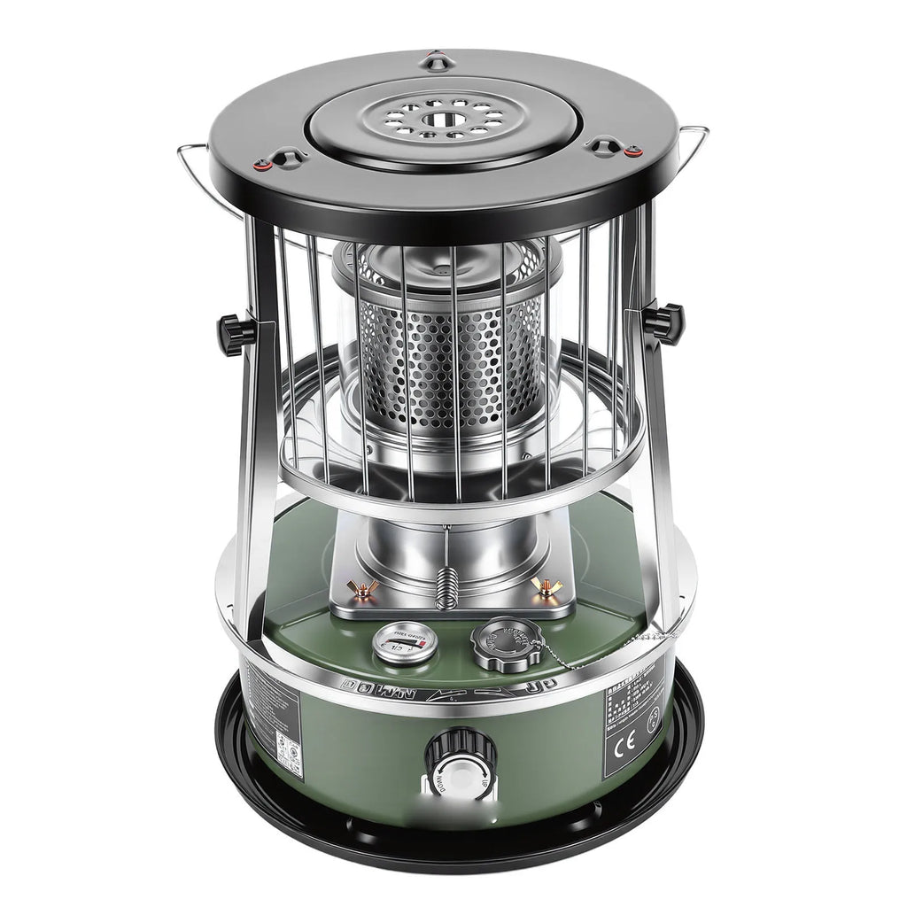Kerosene Heater Adjustable Height Non Electric Portable 2 in 1 Stove Heater for Camping Garage Adjustable Height Kerosene Heater