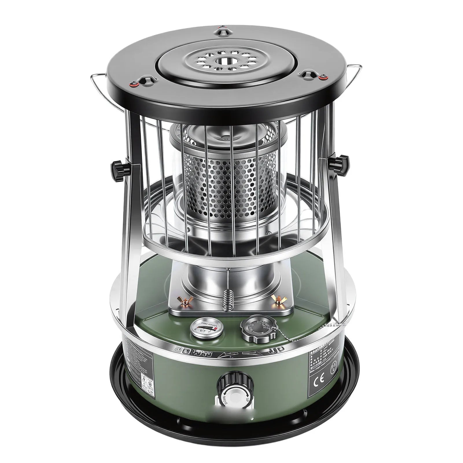 Kerosene Heater Adjustable Height Non Electric Portable 2 in 1 Stove Heater for Camping Garage Adjustable Height Kerosene Heater