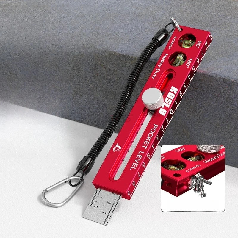 Woodworking ToolsRuler Precision Pocket Ruler Slide Ruler Inch/Metric T-Track Metal Slide Stops Aluminum Precision Rulerler