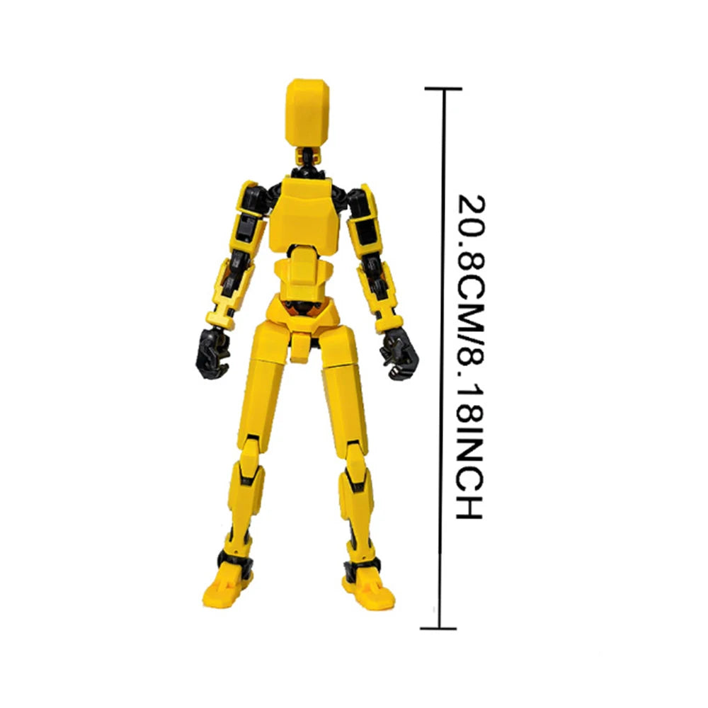 20cm Big 3D Multi-Jointed Movable Shapeshift Robot Printed Mannequin Dummy Action Model Doll Toys Kid Decora for Girl Boys Gifts