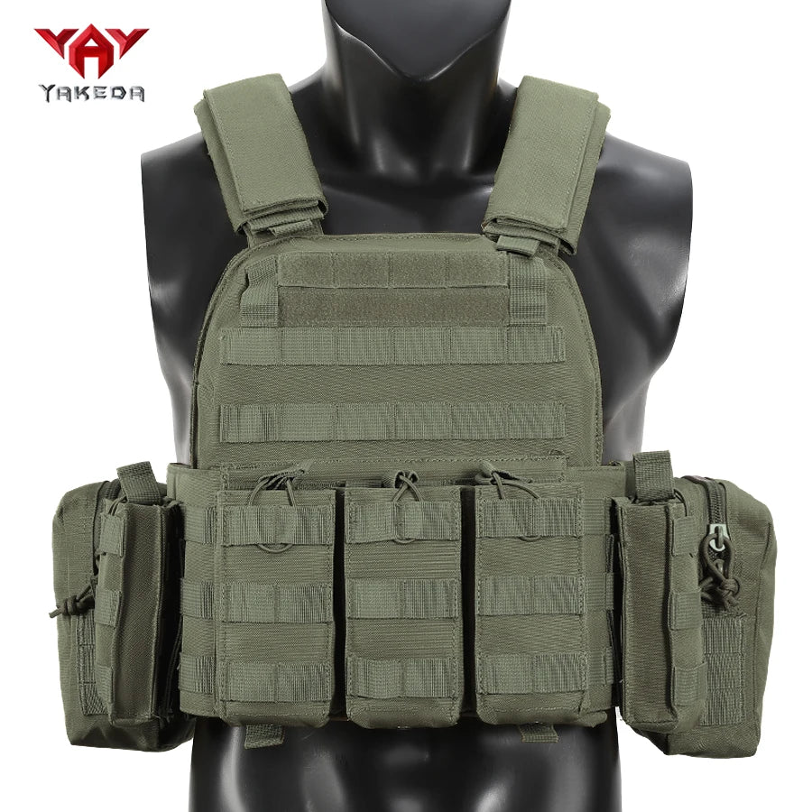 YAKEDA Quick disassembly training vest, detachable and expandable, comfortable, breathable, wear-resistant and tear resistant