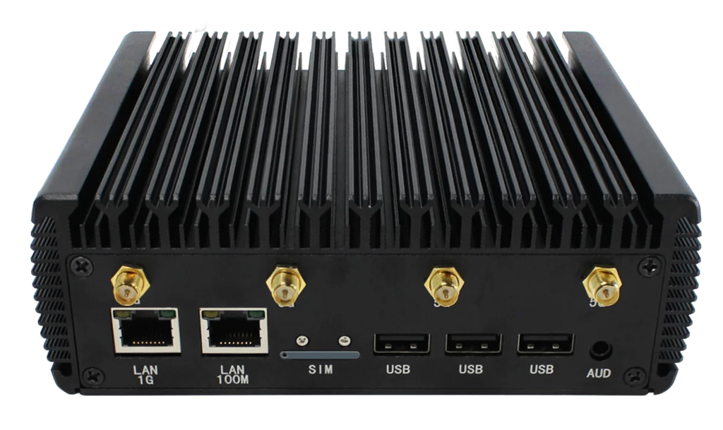 5G Industrial Mini PC, Intel Celeron N5100,16GB+512GB SSD, WiFi 5, BT 4.0, Gigabit Ethernet, Windows 10 Pro, Fanless