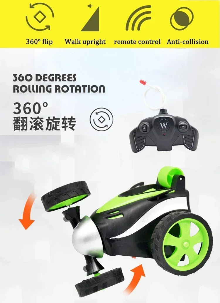 Stunt RC Car Electric Universal Rolling Toy Drift Tumbling Dump Truck Wireless Remote Control Toys Off-road Racing Car Toy