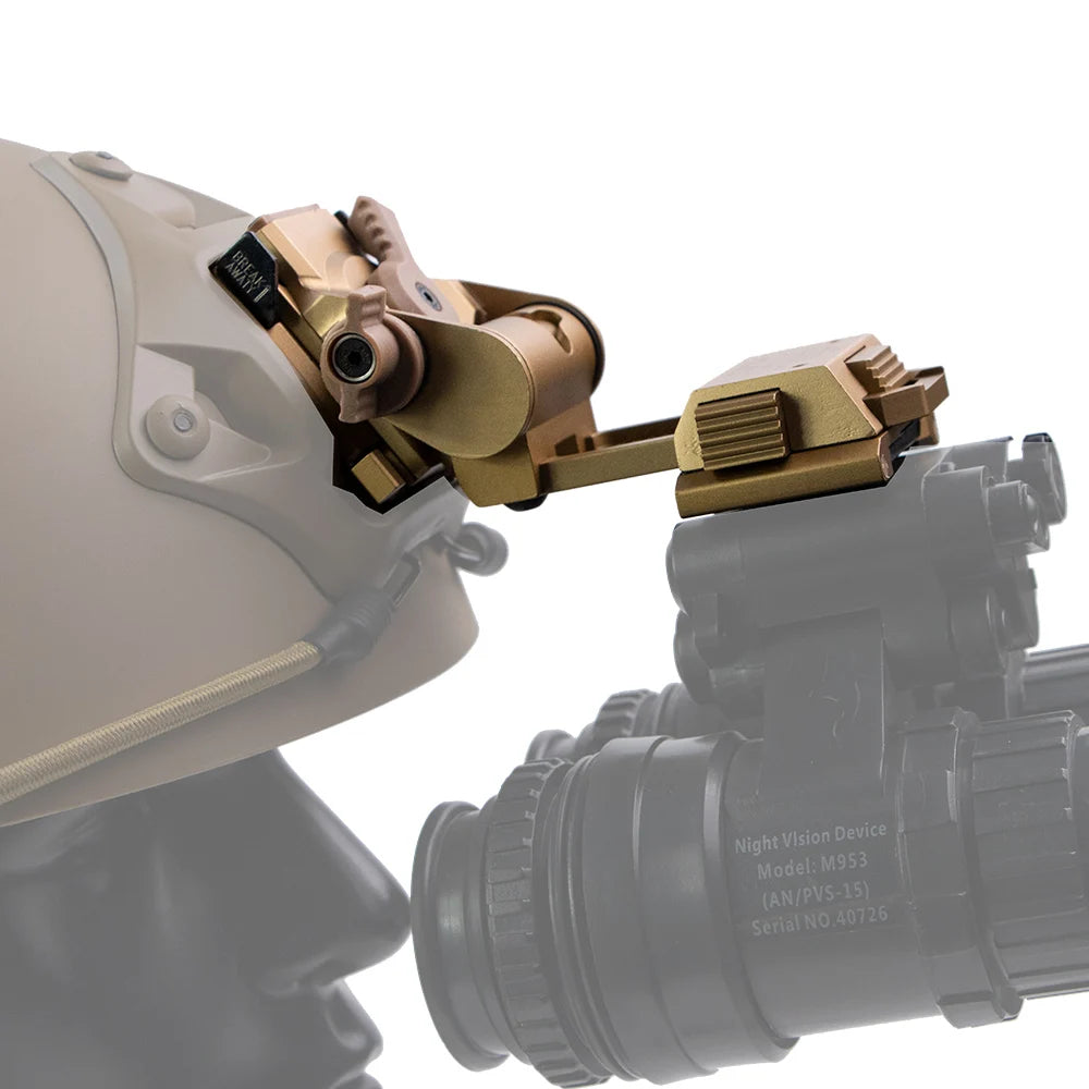 BOOIU New L4G24 NVG Tactical Helmet Mount Metal/Nylon Holder Bracket For PVS15/18  Goggles Night Vision Stent Helmet Accessories