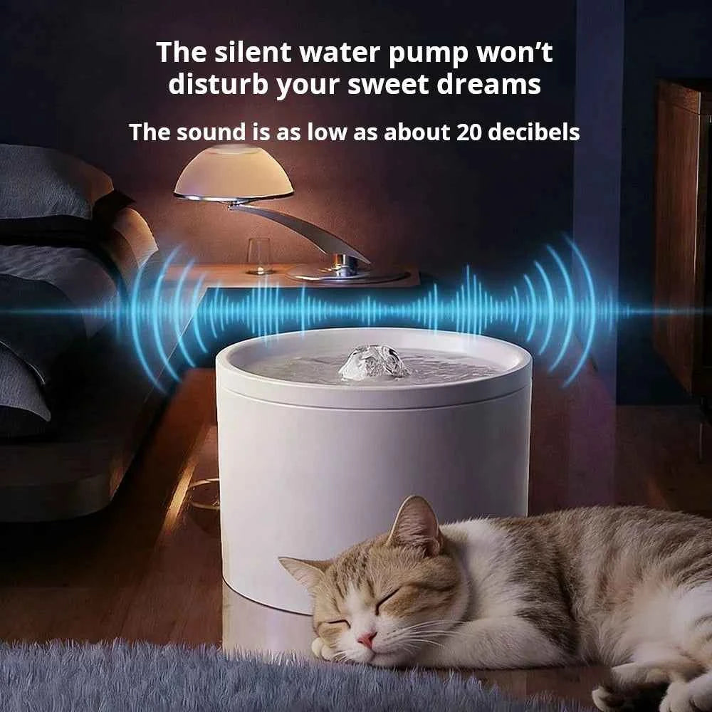 Ceramic Cat Water Dispenser Bowl – Automatic Flow Design