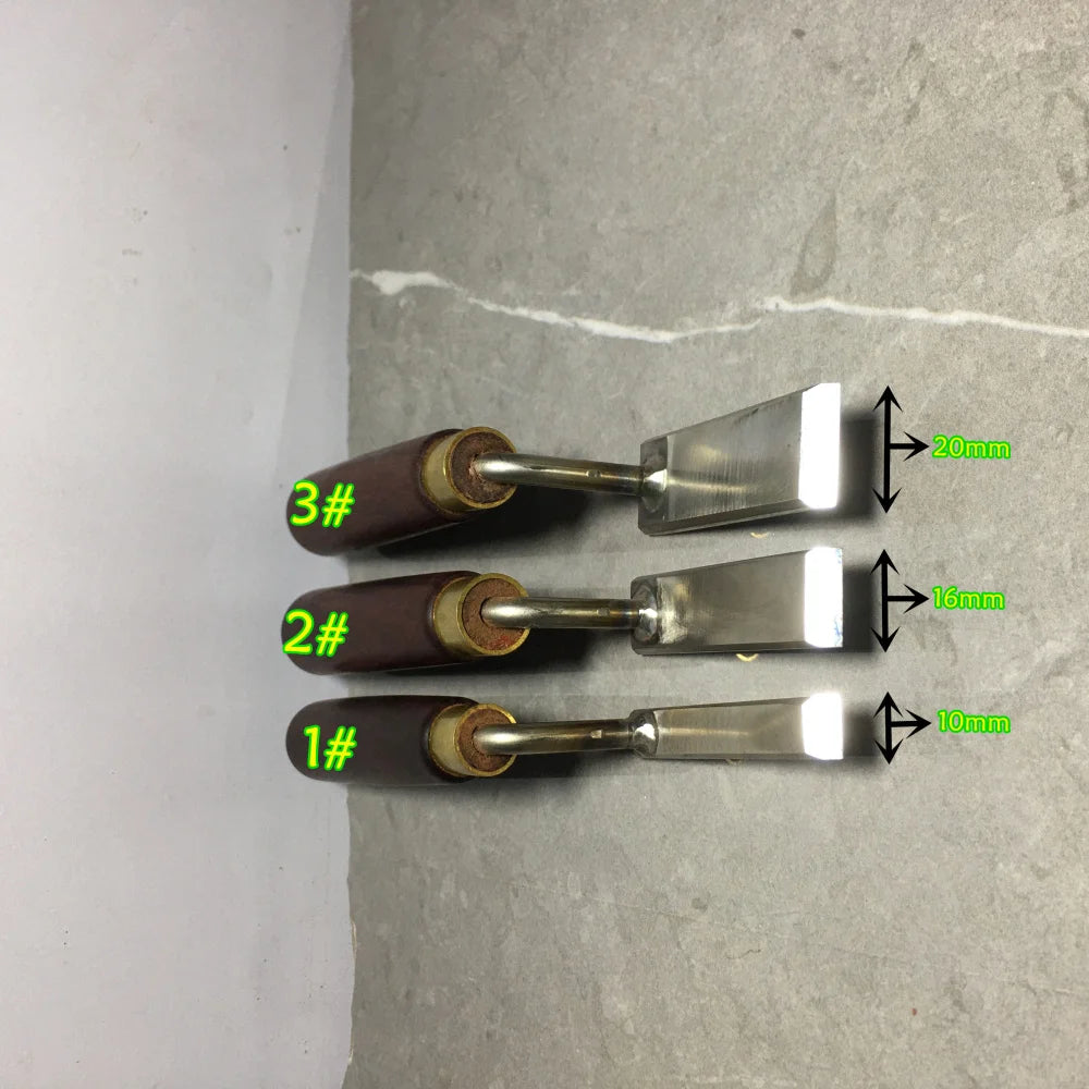 1 Set High Foot Shovel Woodworking Trimming Special Carving Chisel Flat Bottom Gooseneck Shovel Knife Hand Hardware Tools