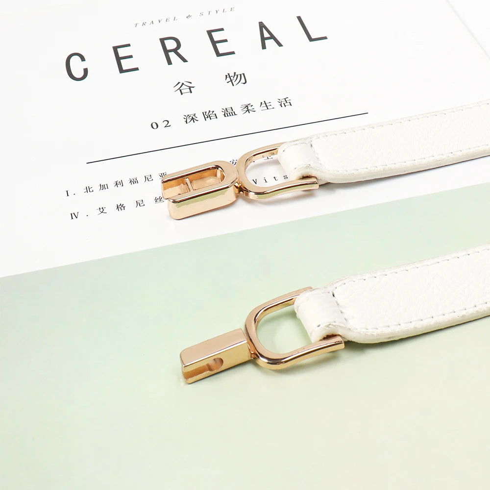 Women Skinny Belt for Dresses Ladies Fashion Elastic Belts Waist Band Cinch Waistband