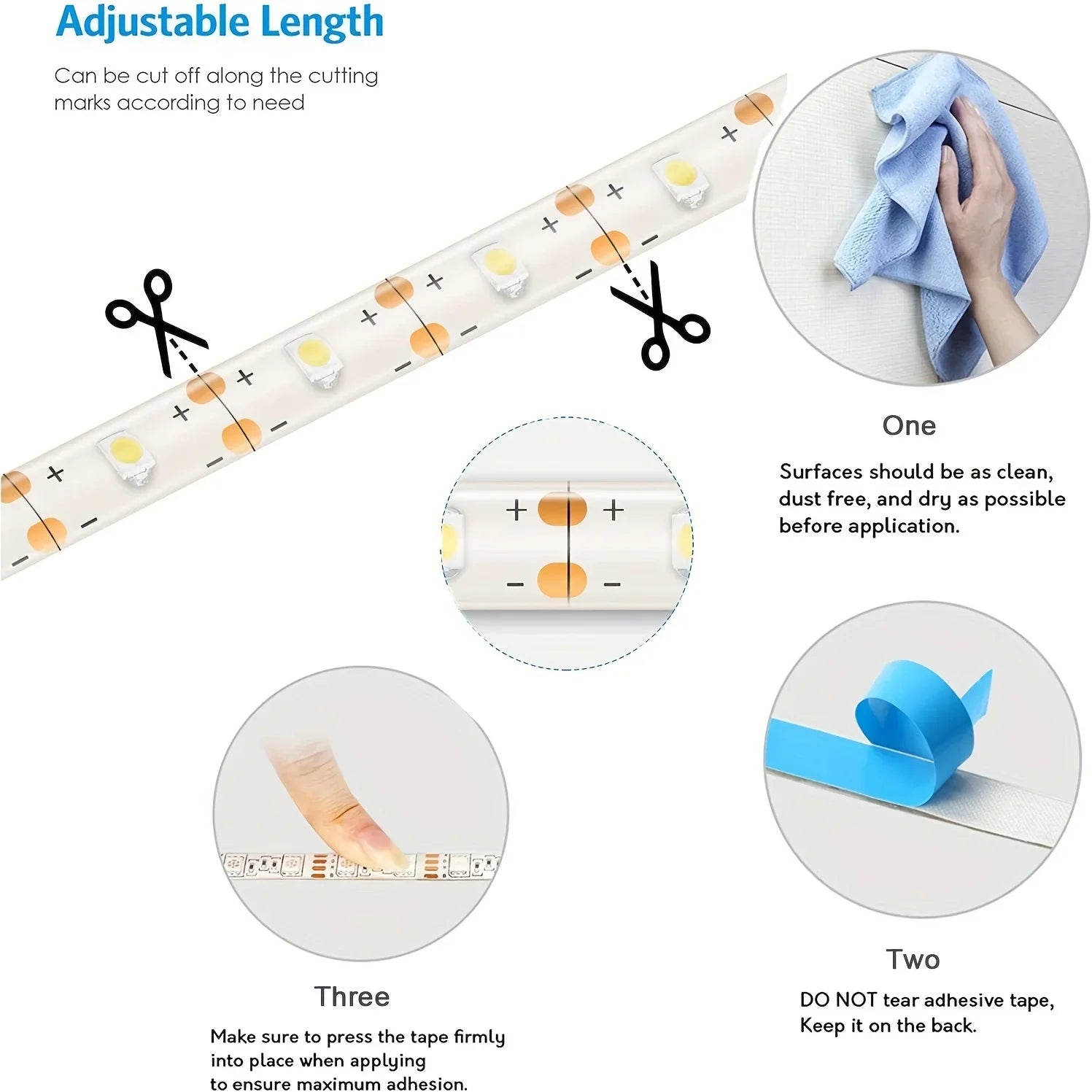 1M LED Night Lamp USB Motion Sensor Dimming LED Strip Lights Nightlights TV Backlight Kitchen Hand Sweep Waving Tape Diode