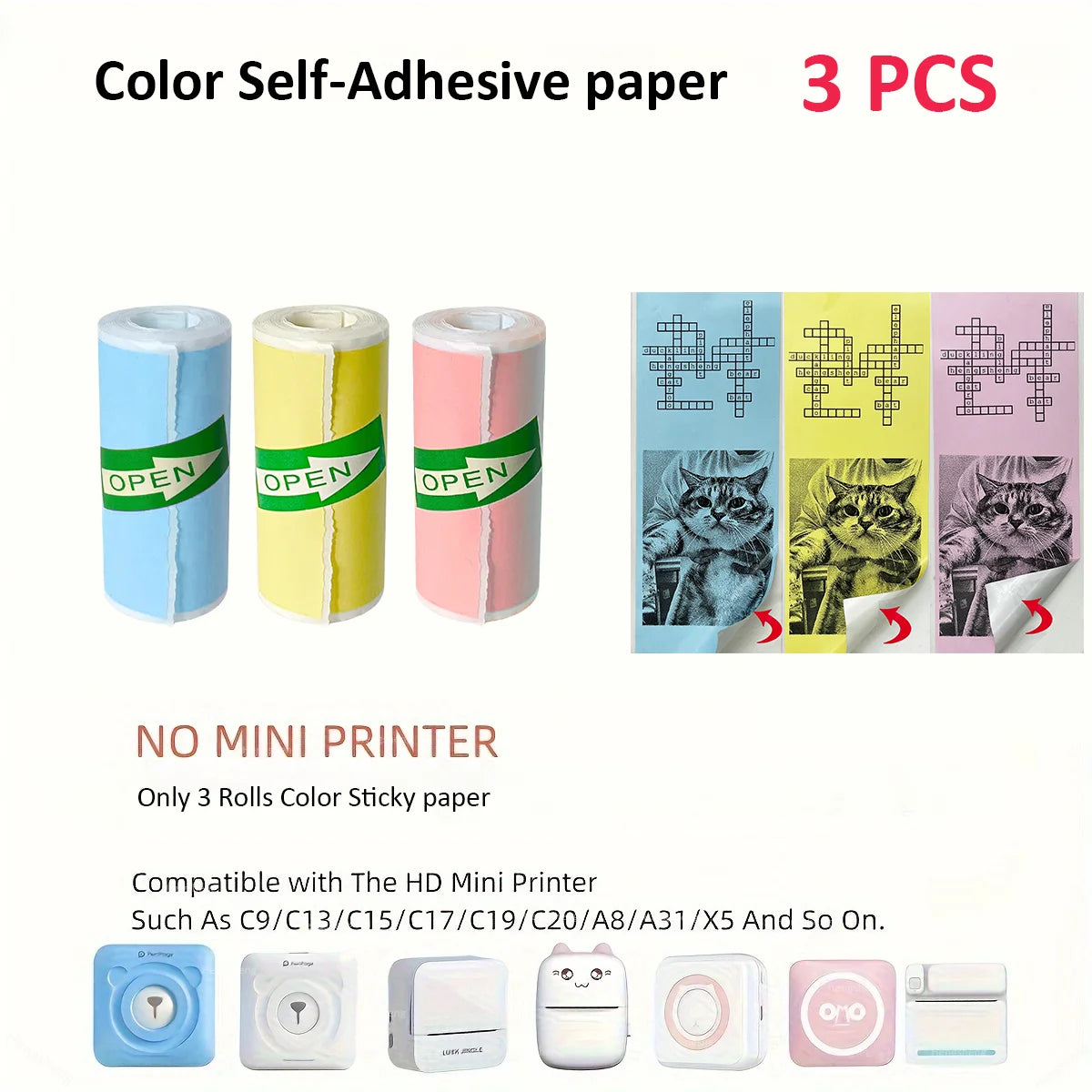 Thermal Portable Printer Mini Pocket Print Photo Thermal Label Printers With 57mm Printing Wireless BT Android And iOS Printers