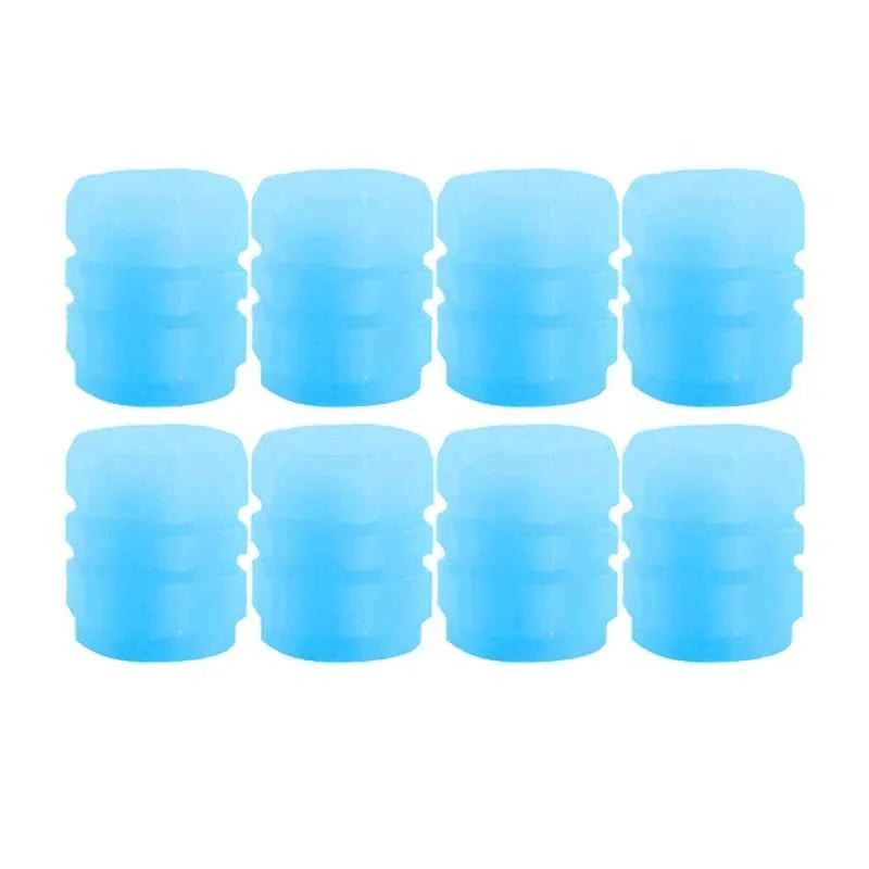 Luminous Valve Caps Fluorescent Night Car Tire Valve Caps Motorcycle Bike Glowing Decor Wheel Nozzles Tyre Cap Car Accessories