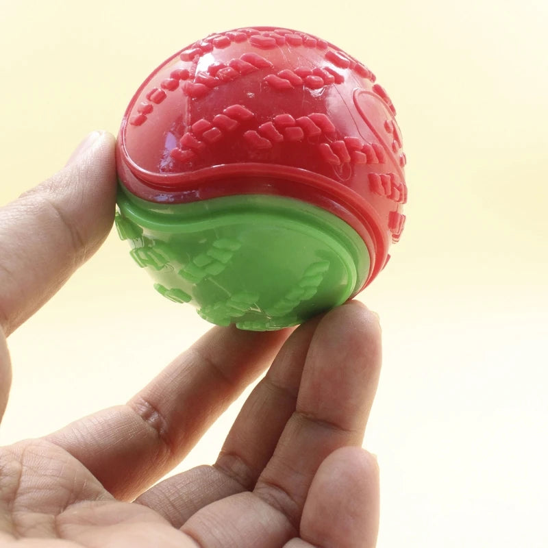 TPR Squeaky Dog Ball Toy – Teeth Cleaning & Tough Chew