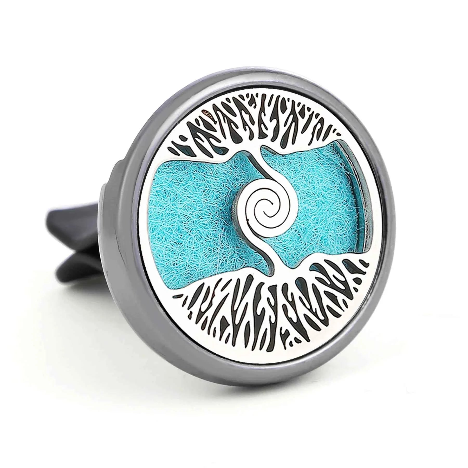 1PC Refillable Car Air Freshener Perfume Diffuser Clip with 10pcs Pads Auto Vent Interior Aromatherapy Diffuser