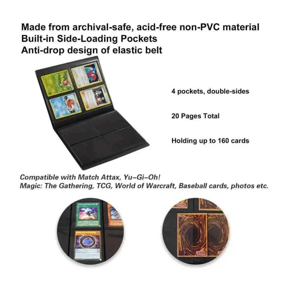 Trading Card Binder Loading Pockets Card Album Display Holder TCG Yugioh MTG Game Cards Collection Storage Protector Book