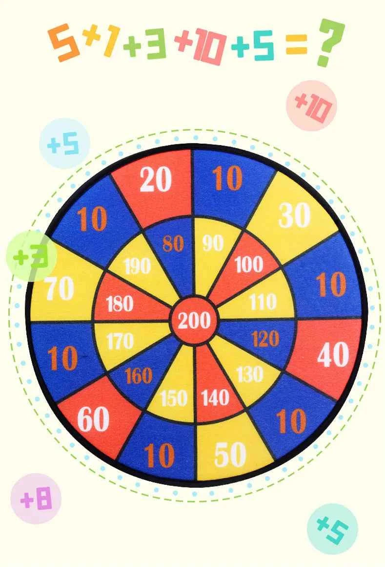 Child Montessori Toys for Kids 2 to 4 Years Old - Cartoon Animal Dart Board Sticky Ball Family Interactive Educational Toys