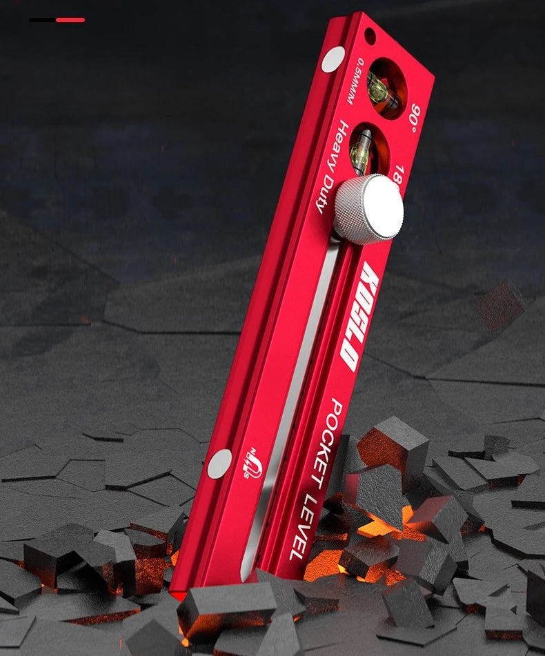 Woodworking ToolsRuler Precision Pocket Ruler Slide Ruler Inch/Metric T-Track Metal Slide Stops Aluminum Precision Rulerler