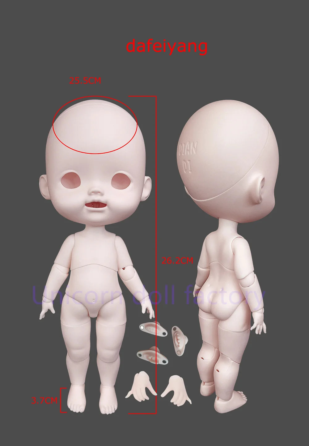 BJD Doll1/6 diandi Resin Doll Art Model High Quality Toy DIY Makeup Multiple combinations can be freely matched