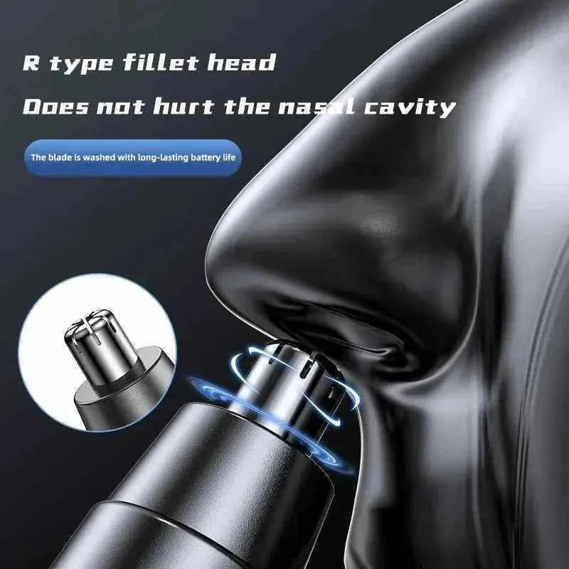 1 PCS Black Electric Nose Hair Trimmer Ear and Nose Hair Trimmer Professional Painless Nose Hair Trimmer For MenAnd Women