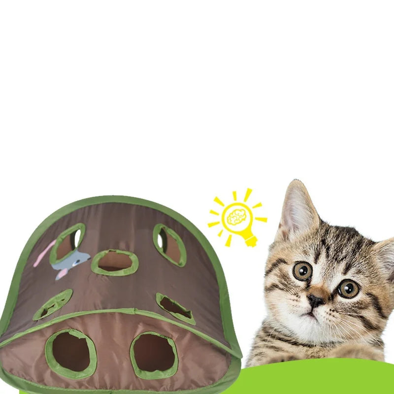 Hot Foldable Cat Tunnel Tube Interactive Fun Kitty Training Toy Boredom Buster for Puppy Kitten Pet Supplies Cat Accessory