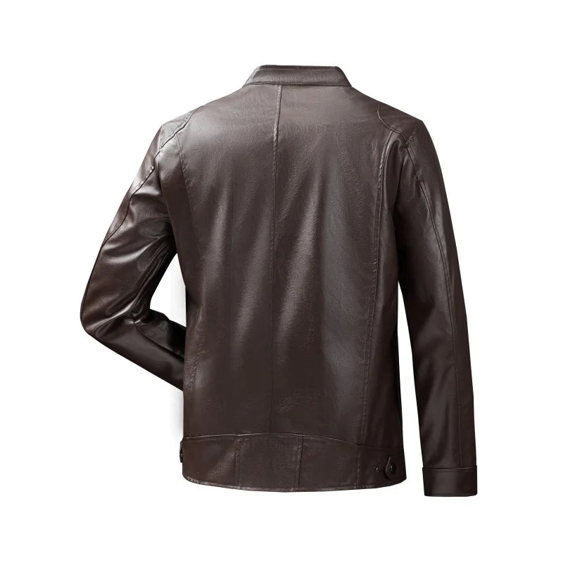Men's Jackets Men Leather Jacket Motorcycle Coats Outwear Fashion Brand Male Pu Slim Fit Leather Jackets Mens Blazer Clothes
