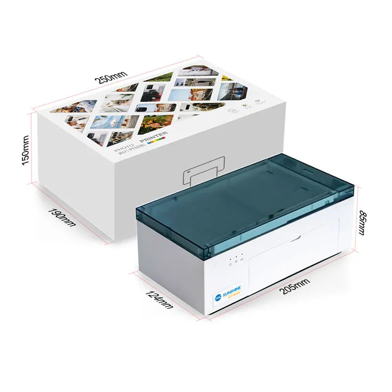 SUNSHINE C1 Mini Printer Connected to SS-890c/mini/pro/pro max 870C Y22 film cutter,customized mobile phone color film back film