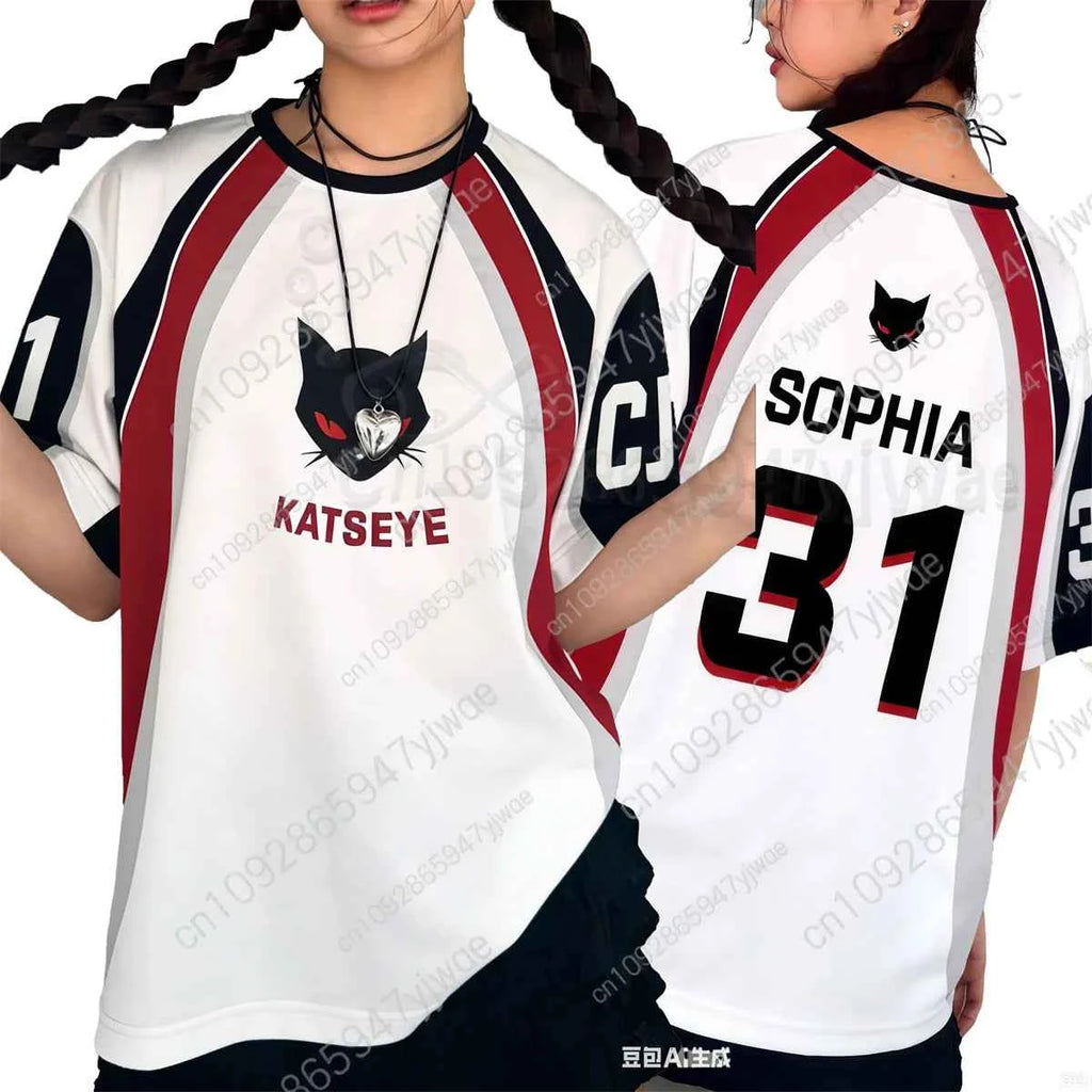 KATSEYE Concert Unisex Jersey Loose And Fashionable Streetwear Fans Tee Choose Members Summer Men'S And Women'S T-Shirts