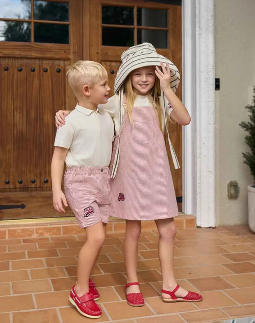 AS SS26 pinstripe denim collection patch girl clothing family matching boys baby clothes
