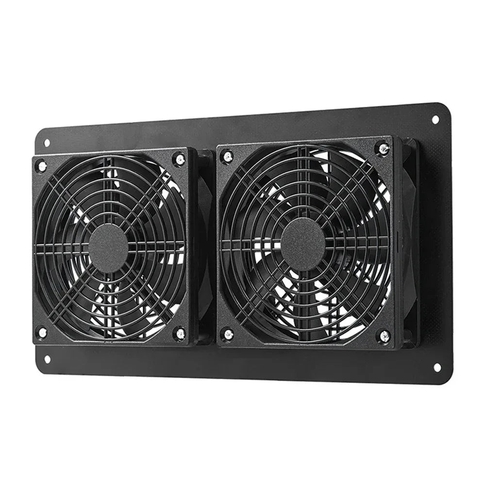 Cooling W Solar Panel Fan Outdoor Solar Exhaust Fan RV W Solar Panel Durability Greenhouses Exterior Laminated Chicken Coops