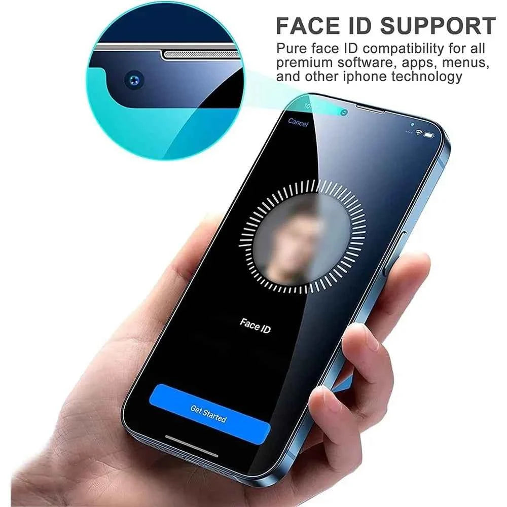 Tempered Glass 1-5Pcs For iPhone X XS XR 11 12 13 14 15 16 17 Pro Max Mini Alr Plus SE Generation Models Screen Protector