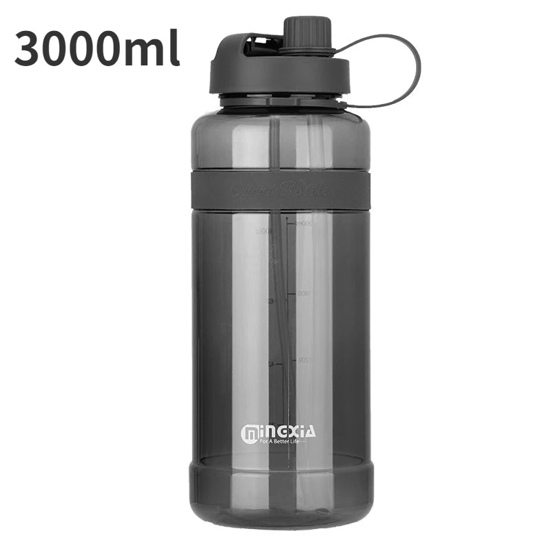 0.7-3L Sports Water Bottle Outdoor Portable Drink Bottle with Handle Drinking Utensils for Man Woman Large Capacity Water Cup