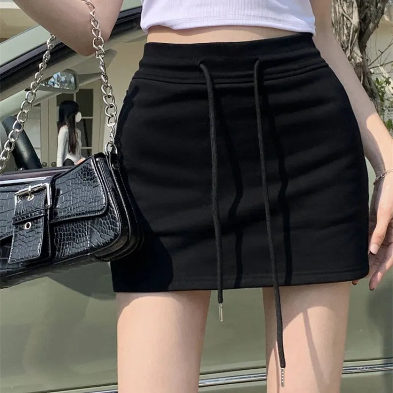 Pure Desire High Waist Slimming A Line Bodycon Short Skirt Summer New Half Skirt