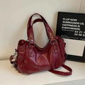 Fashion Classic Versatile Commuter Shoulder Bag Large Capacity Retro Handbags Travel Tote Bags Zipper Opening Women Shopping Bag